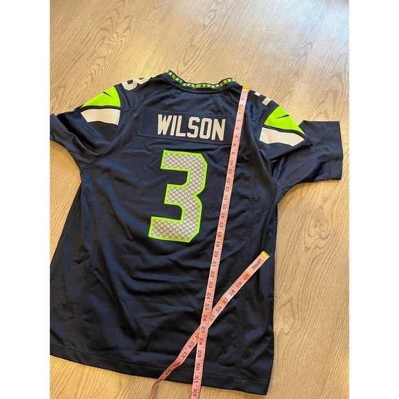 Nike‎ mens Seattle Seahawks #3 Russel Wilson NFL on field jersey large - Picture 6 of 6